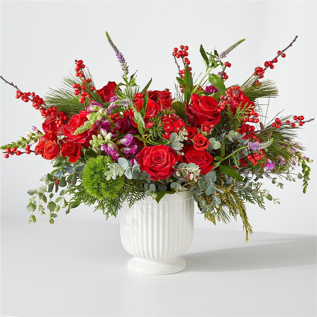 Big Red Bow Bouquet – Hlm Floral Events, Los Angeles CA