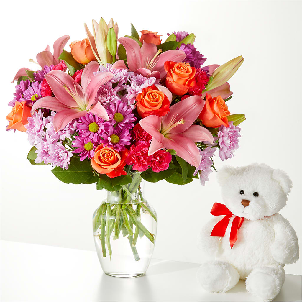 One and Only Bouquet and Bear Bundle – Hlm Floral Events, Los Angeles CA