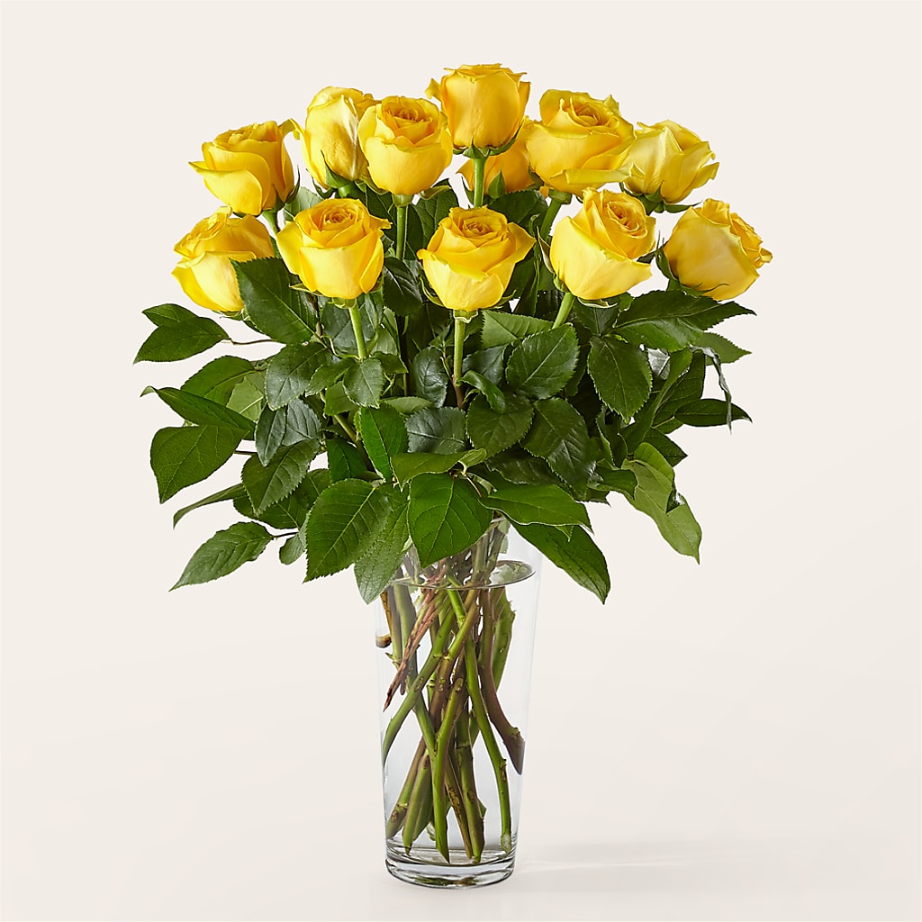 Long Stem Yellow Rose Bouquet – Hlm Floral Events, Los Angeles CA