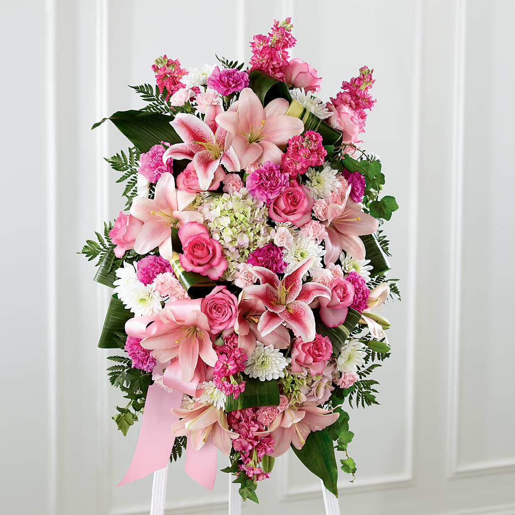 Comforting Standing Spray – Hlm Floral Events, Los Angeles CA