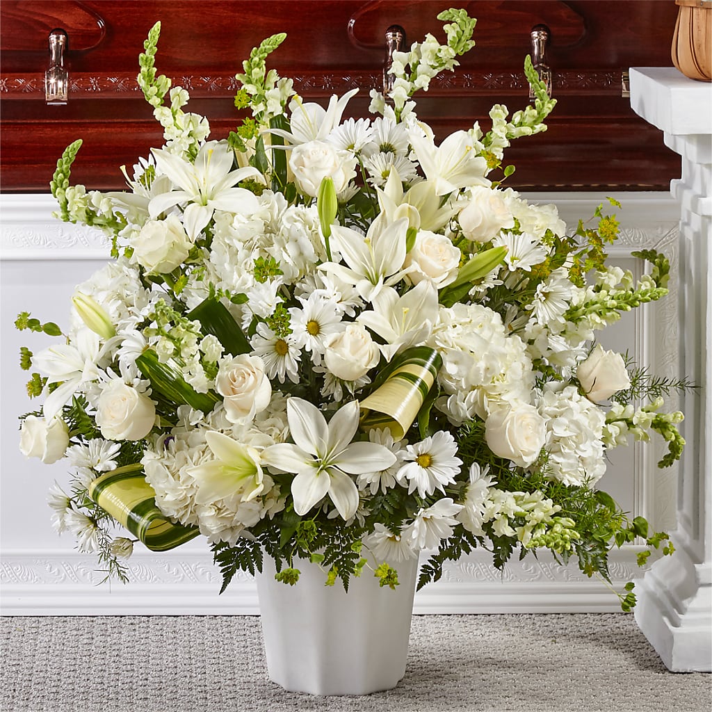 Thoughts of Tranquility Floor Basket – Hlm Floral Events, Los Angeles CA