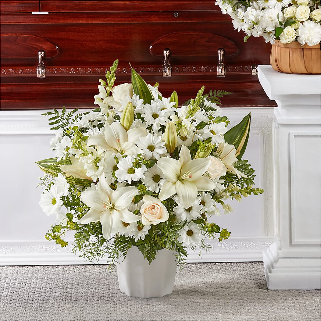 Thoughts of Tranquility Floor Basket – Hlm Floral Events, Los Angeles CA