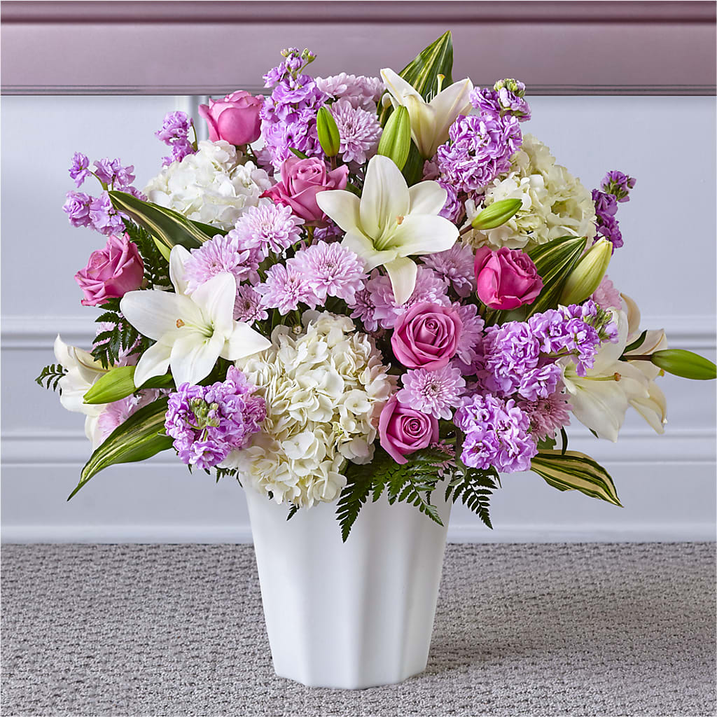 Heaven Sent Floor Basket – Hlm Floral Events, Los Angeles CA