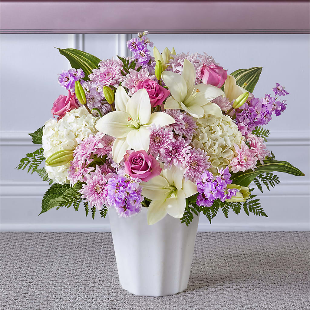 Heaven Sent Floor Basket – Hlm Floral Events, Los Angeles CA