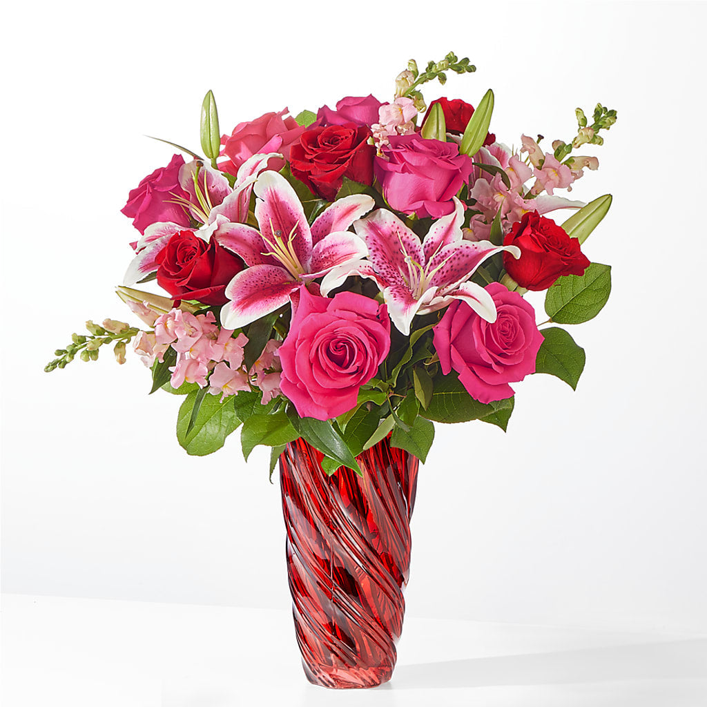 Always You Bouquet with Luxe Swirl Vase – Hlm Floral Events, Los Angeles CA