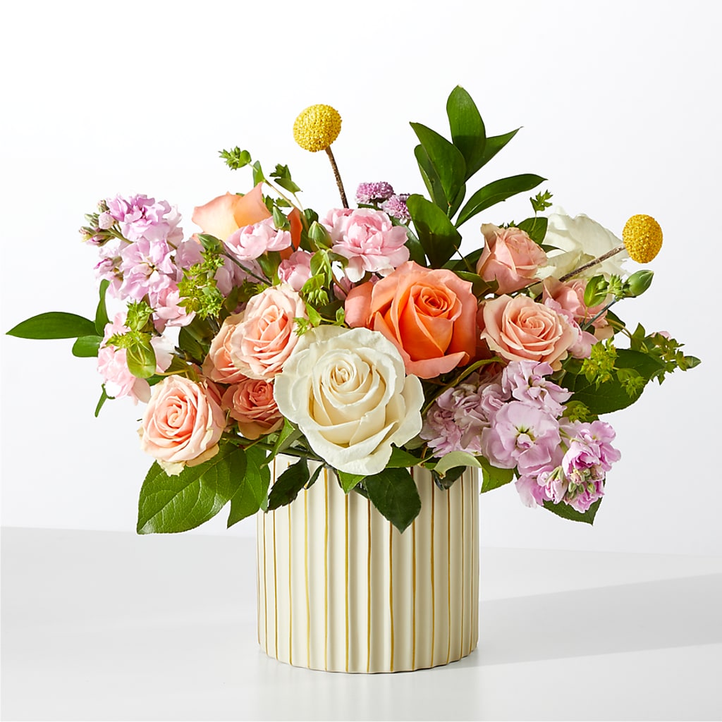 French Market Bouquet with Ivory Vase – Hlm Floral Events, Los Angeles CA