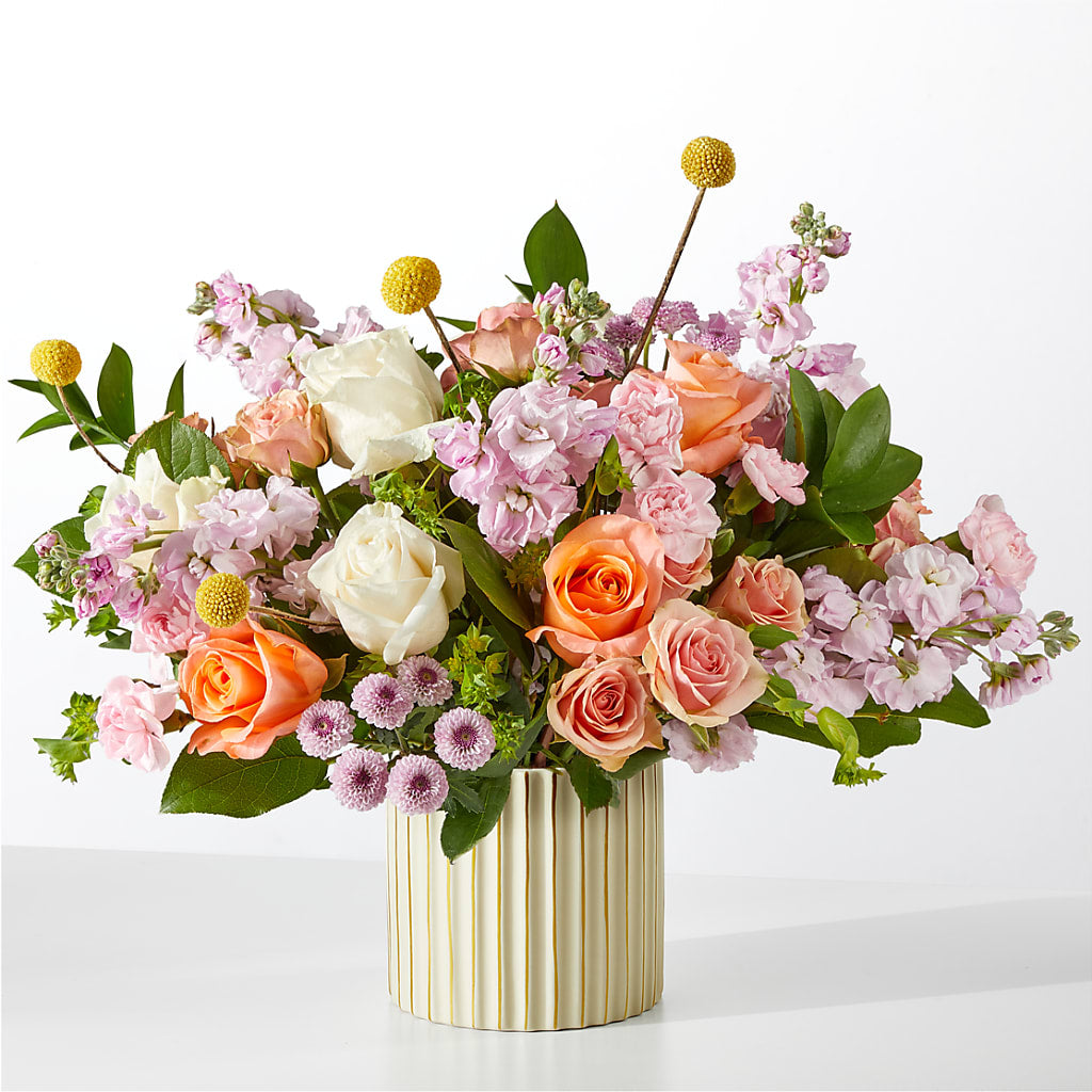 French Market Bouquet with Ivory Vase – Hlm Floral Events, Los Angeles CA