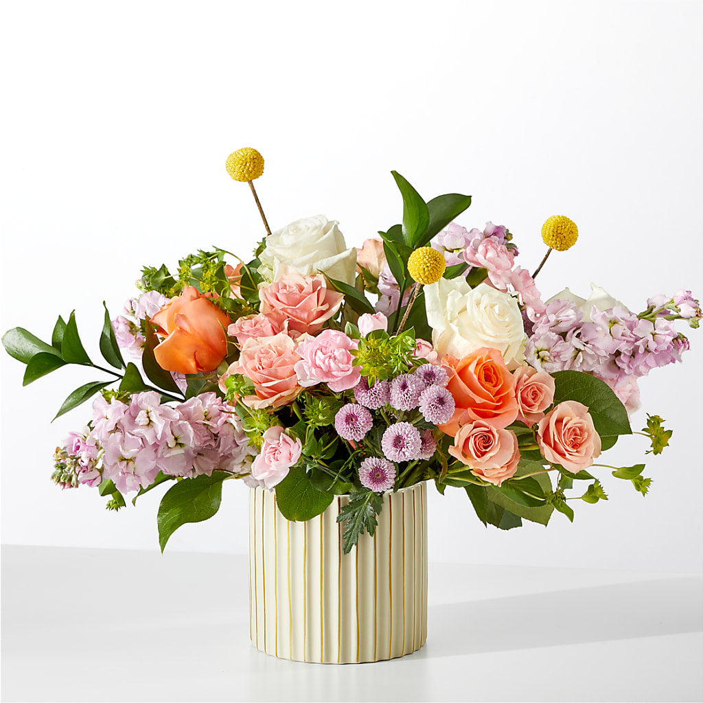 French Market Bouquet with Ivory Vase – Hlm Floral Events, Los Angeles CA
