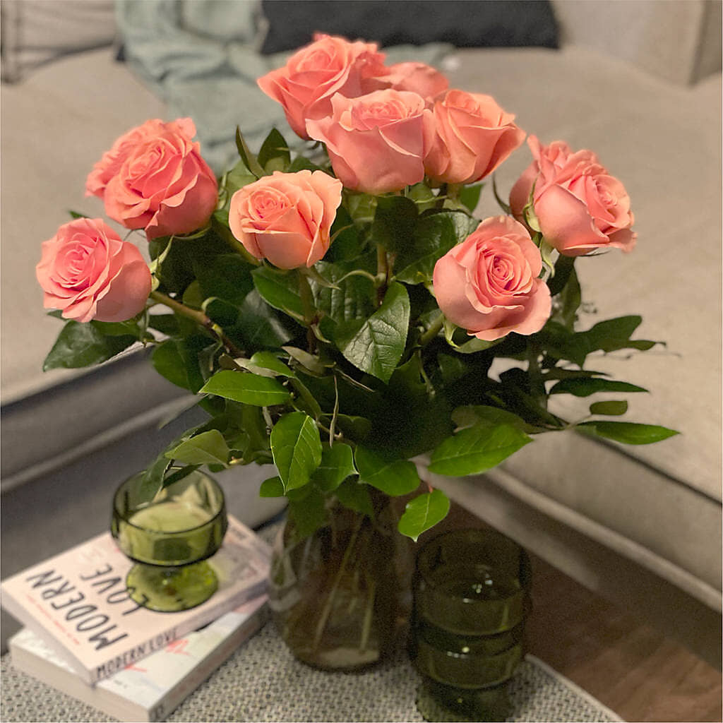 Long Stem Pink Rose Bouquet –  Hlm Floral Events, Los Angeles CA