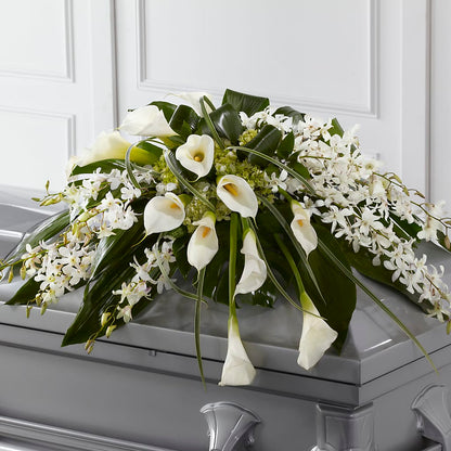 Angel Wings Casket Spray –  Hlm Floral Events, Los Angeles CA