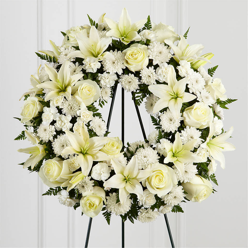 Treasured Tribute Wreath –  Hlm Floral Events, Los Angeles CA