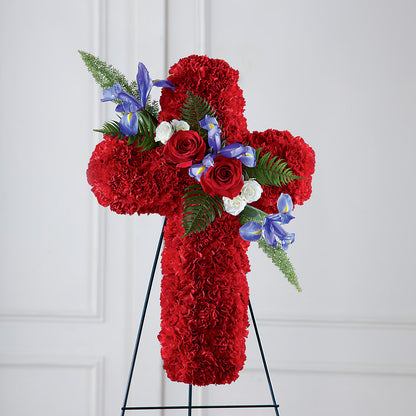 Faithful Hero Floral Cross –  Hlm Floral Events, Los Angeles CA