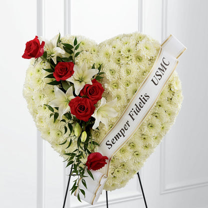 Heartfelt Hero Standing Heart –  Hlm Floral Events, Los Angeles CA