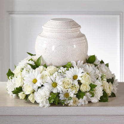 Ivory Gardens Cremation Adornment –  Hlm Floral Events, Los Angeles CA