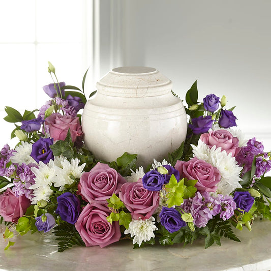 Blooming Sympathy Cremation Adornment –  Hlm Floral Events, Los Angeles CA