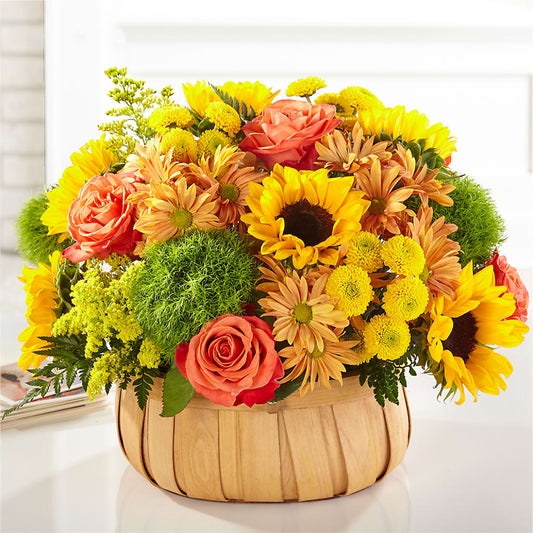 Harvest Sunflower Basket –  Hlm Floral Events, Los Angeles CA