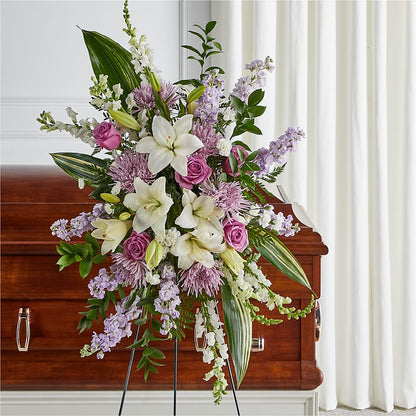 Grateful Hearts Standing Spray –  Hlm Floral Events, Los Angeles CA