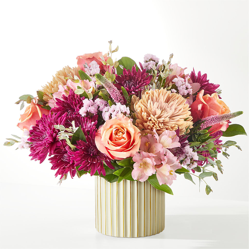 Berry Cobbler Bouquet with Ivory Vase –  Hlm Floral Events, Los Angeles CA