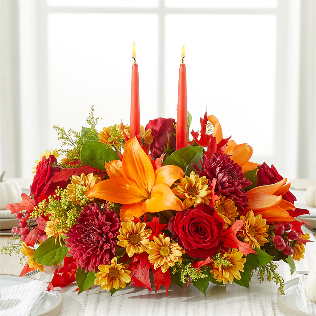 Autumn's Embrace Centerpiece –  Hlm Floral Events, Los Angeles CA