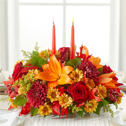 Autumn's Embrace Centerpiece –  Hlm Floral Events, Los Angeles CA