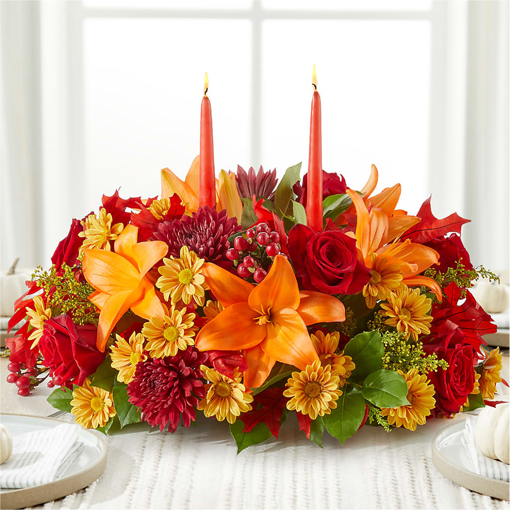 Autumn's Embrace Centerpiece –  Hlm Floral Events, Los Angeles CA