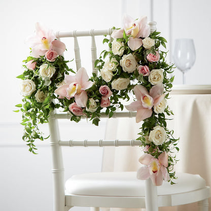 Orchid Rose Chair Décor –  Hlm Floral Events, Los Angeles CA